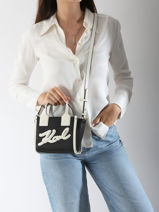 Cross Body Tas K Skuare Polyurethaan Karl lagerfeld Zwart k skuare A3W30028-vue-porte